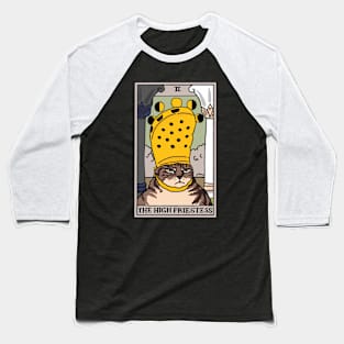 High Priestess Crocs Cat Meme Tarot Baseball T-Shirt